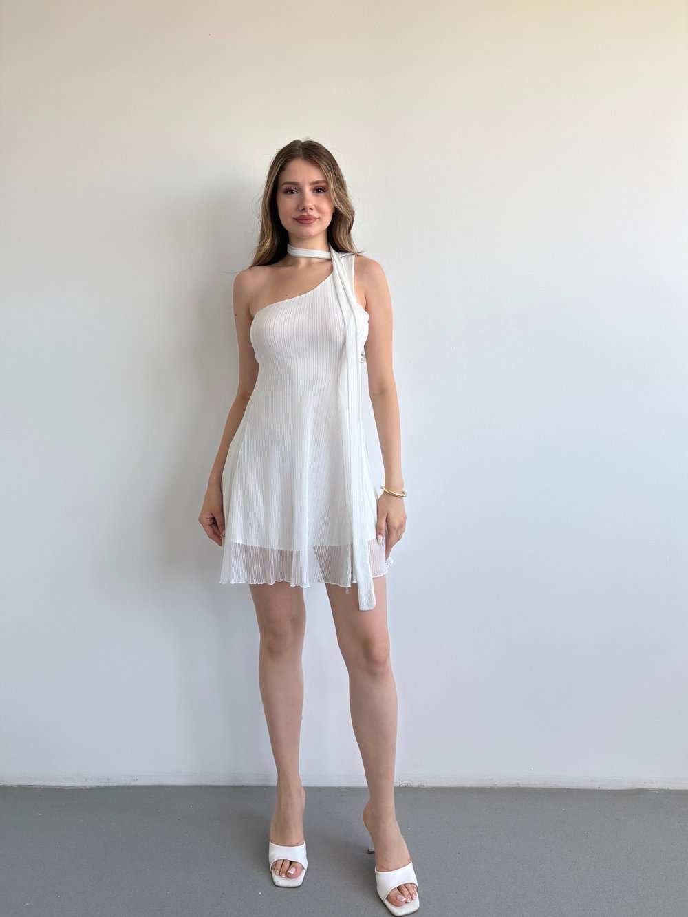 Simli Tül Elbise