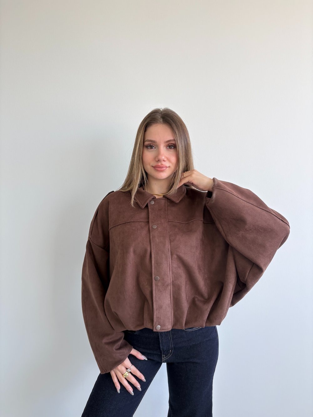 Süet Bomber Ceket