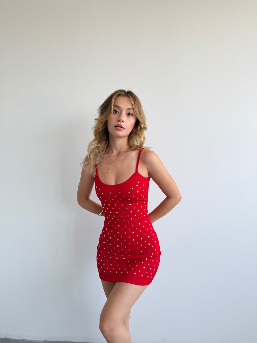 Zımbalı Mini Elbise