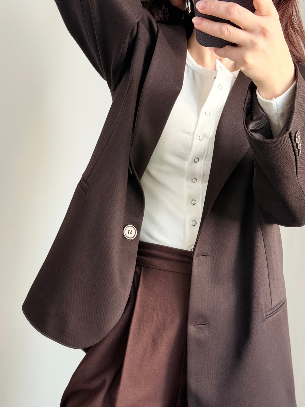 Kahverengi Blazer Ceket