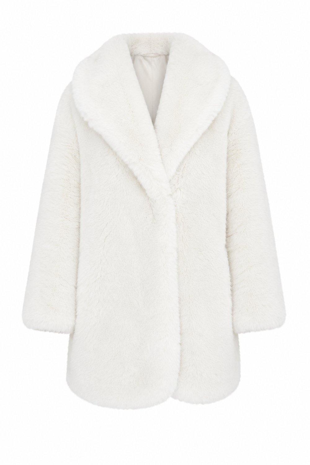Mille Faux Fur Coat-White