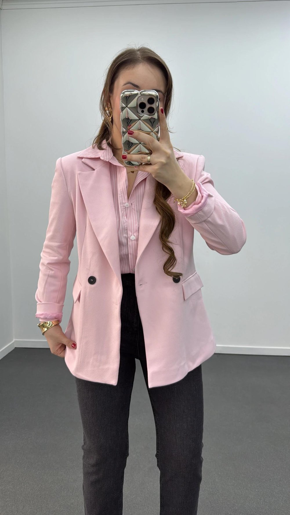 Mira Premium Pembe Ceket