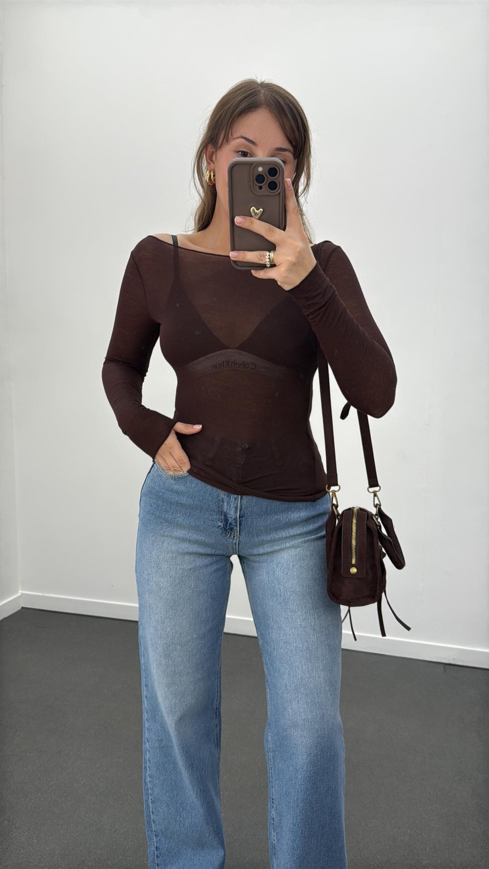 Cyra Kahverengi Kaşmir Karışımlı Bluz