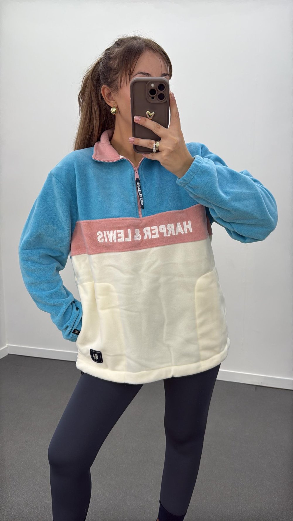 Maya Blok Renkli Polar Sweat