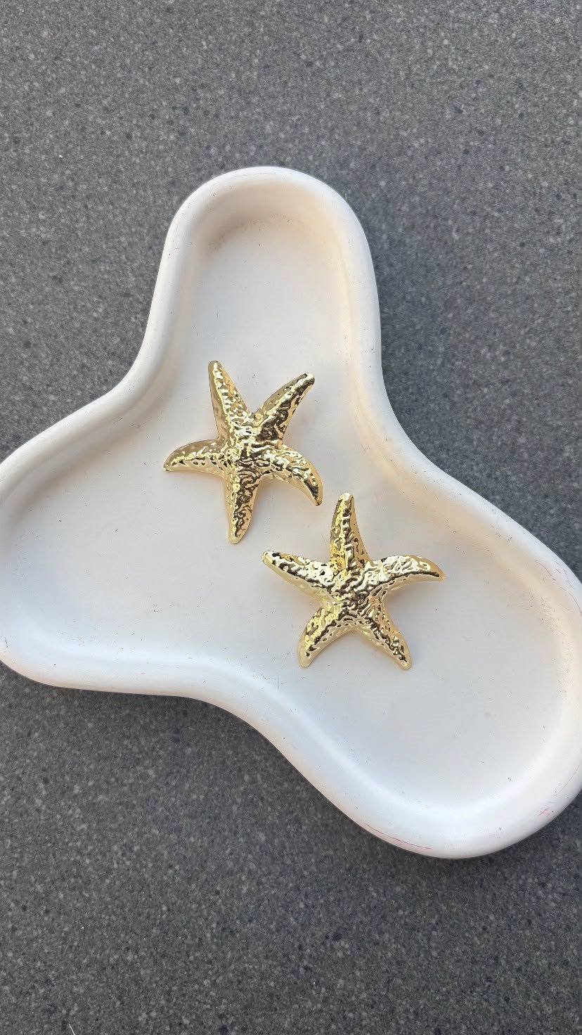Pavlin Gold Deniz Yıldızı Küpe