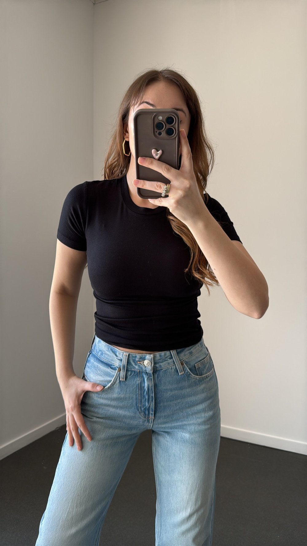 Sahra Siyah Bisiklet Yaka Yumuşak Likralı Body