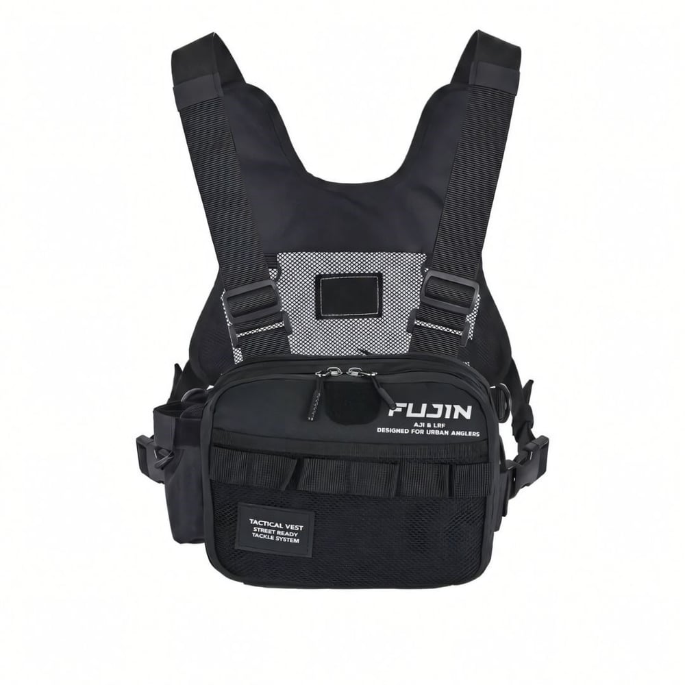 Fujin Tactical Vest Black Balıkçı Çantası