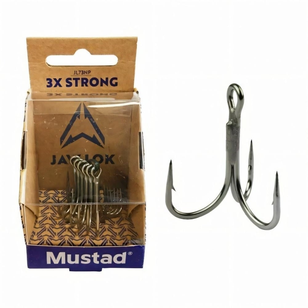 Mustad Jaw Lok 3x Strong Üçlü Olta İğnesi JL73NP