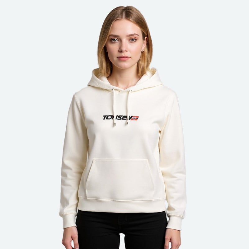 Kapüşonlu Sweatshirt - Beyaz