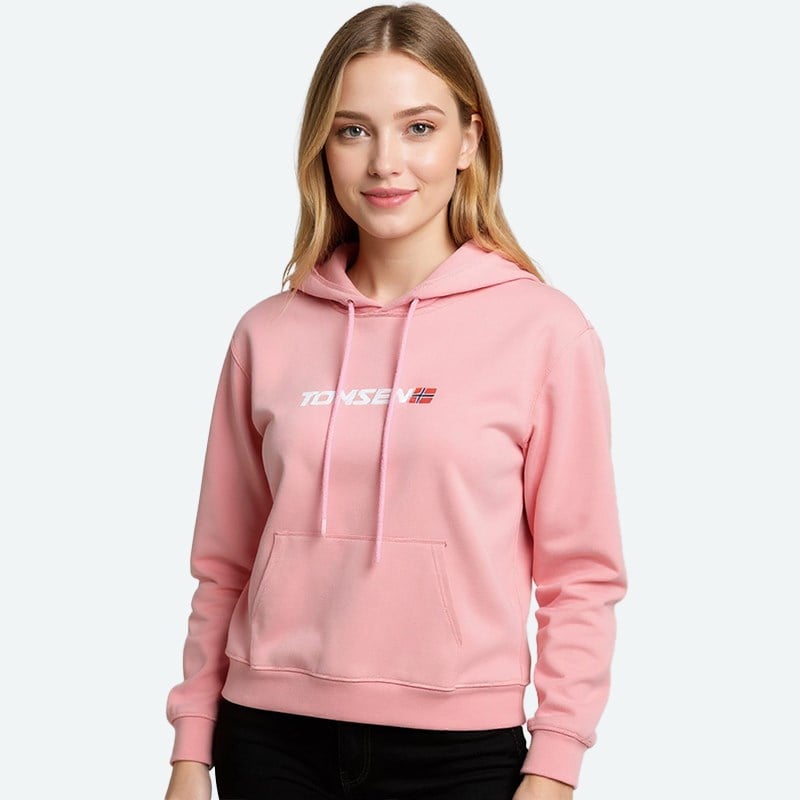Kapüşonlu Sweatshirt - Pembe