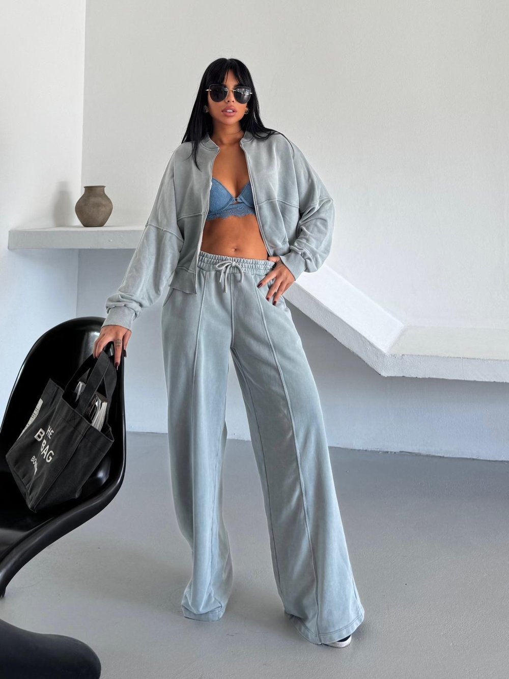 Premium Oversize Fermuarlı Eşofman Takım