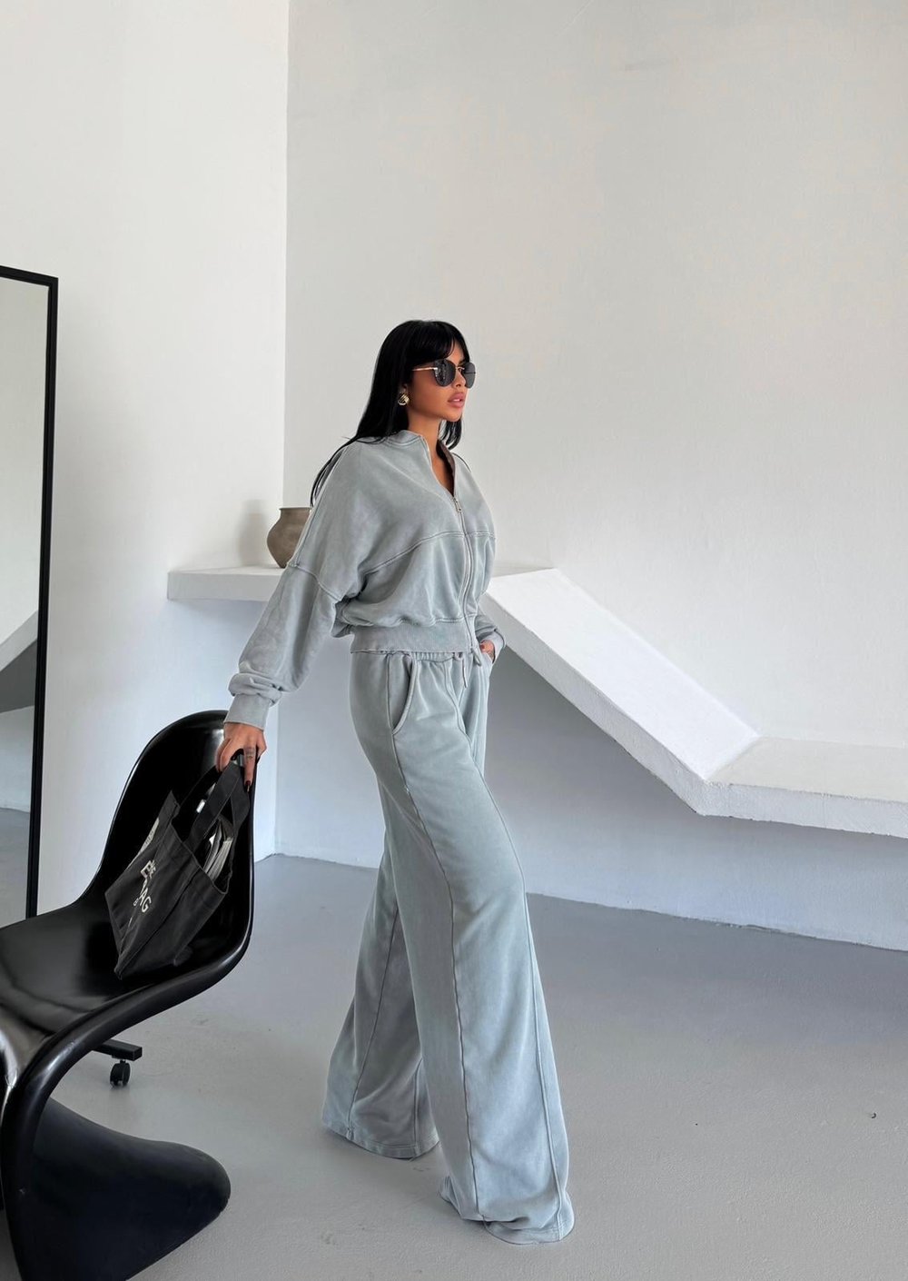 Premium Oversize Fermuarlı Eşofman Takım