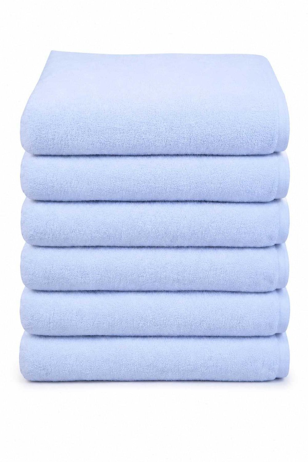 6 lı Otel El Yüz Havlusu Pamuklu Beyaz 50x85 Cm Newcotton