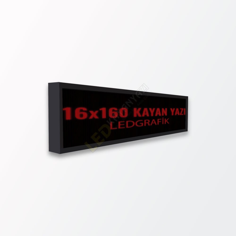 16X160 P10 Kayan Yazı Tek Yön