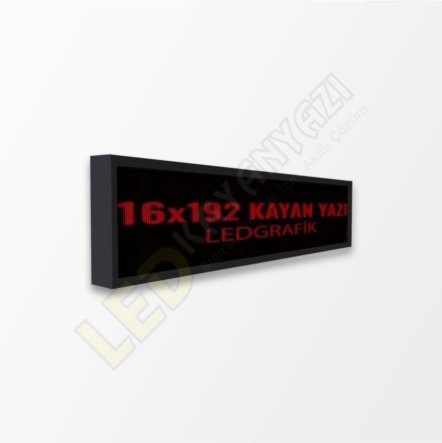 16X192 P10 Kayan Yazı Tek Yön