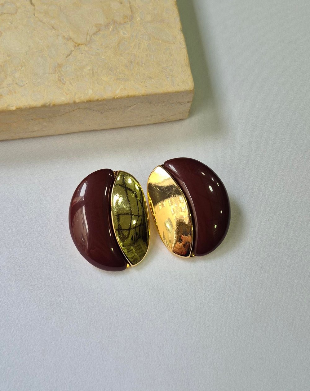 GOLD DETAYLI KÜPE 