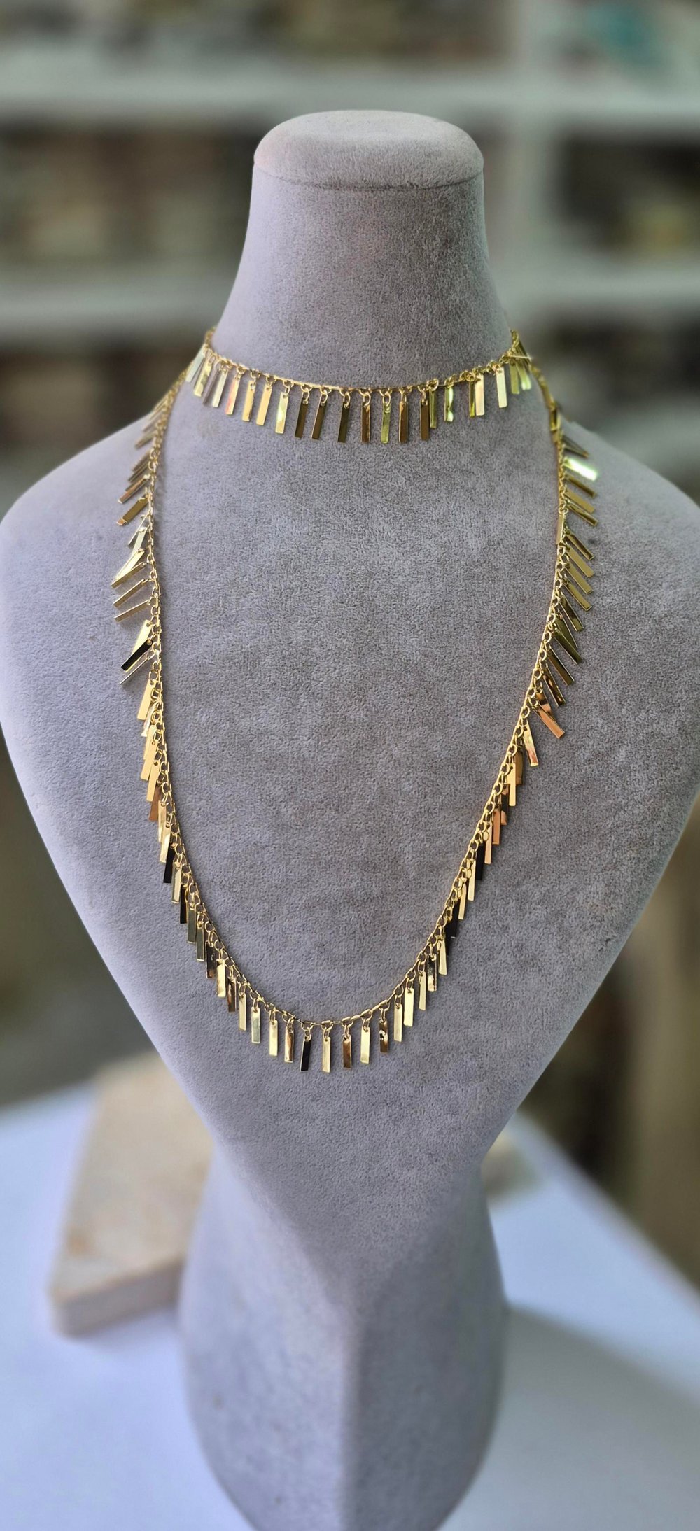 GOLD YAĞMUR KOLYE