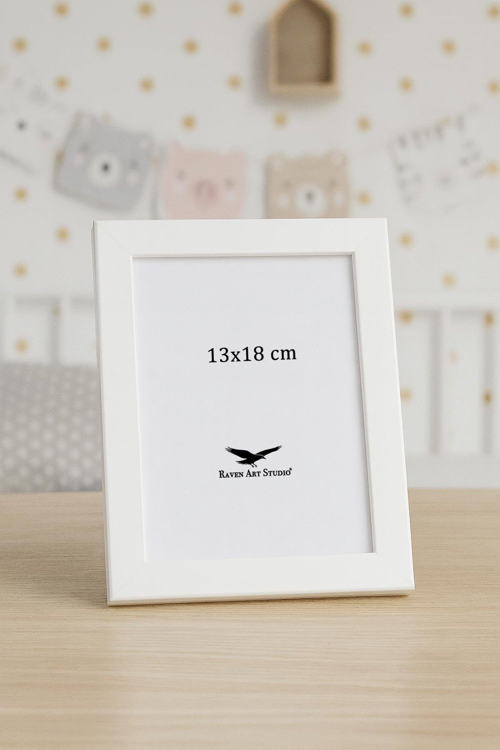 Ermitaj 13cm x 18cm Beyaz Resim Fotoğraf Belge Poster Evrak Çerçevesi Korumalı Kırılmaz Pleksi Cam