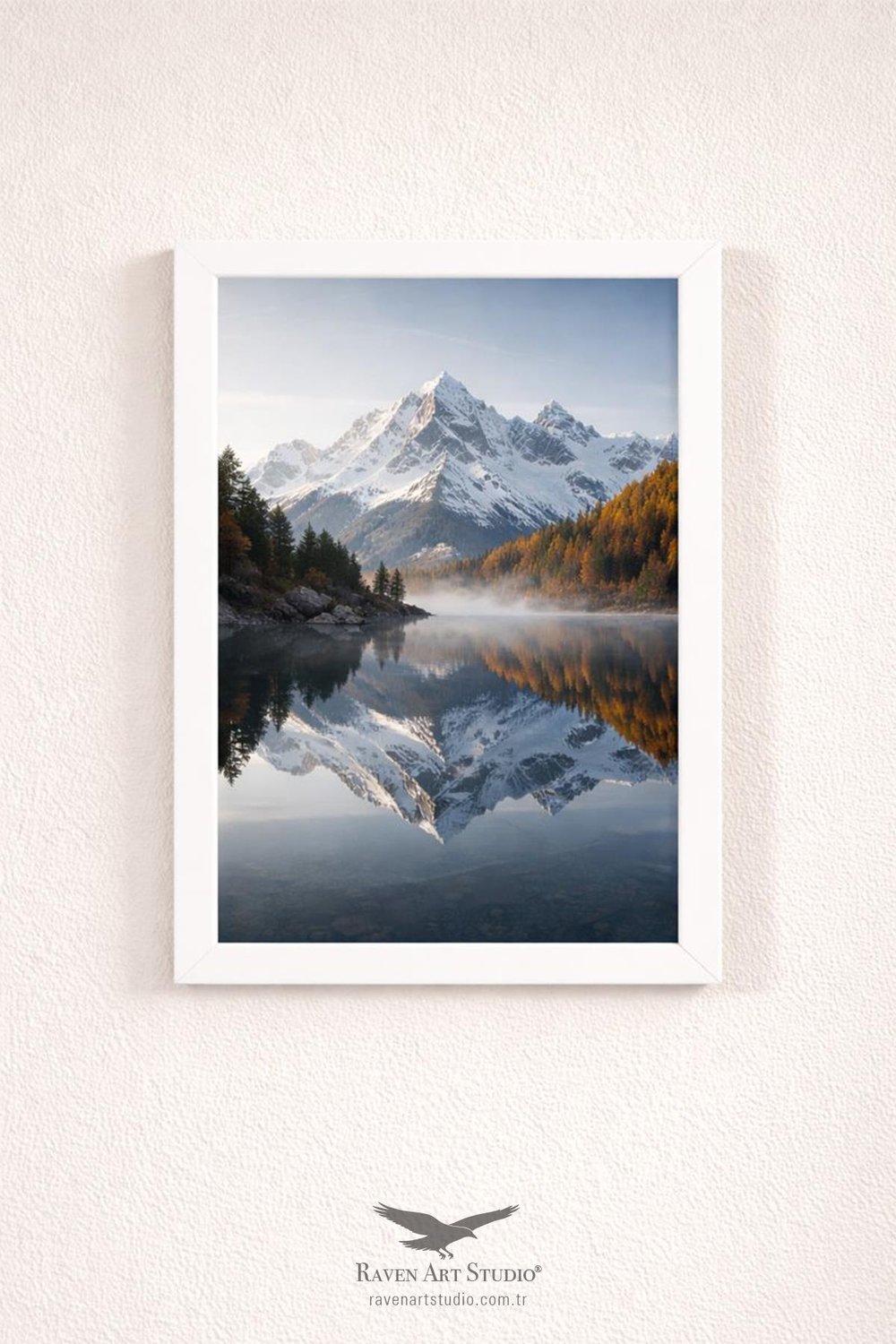 Ermitaj A3 Ebat 30cm x 42cm Beyaz Resim Fotoğraf Belge Poster Evrak Çerçevesi Korumalı Kırılmaz Pleksi Cam