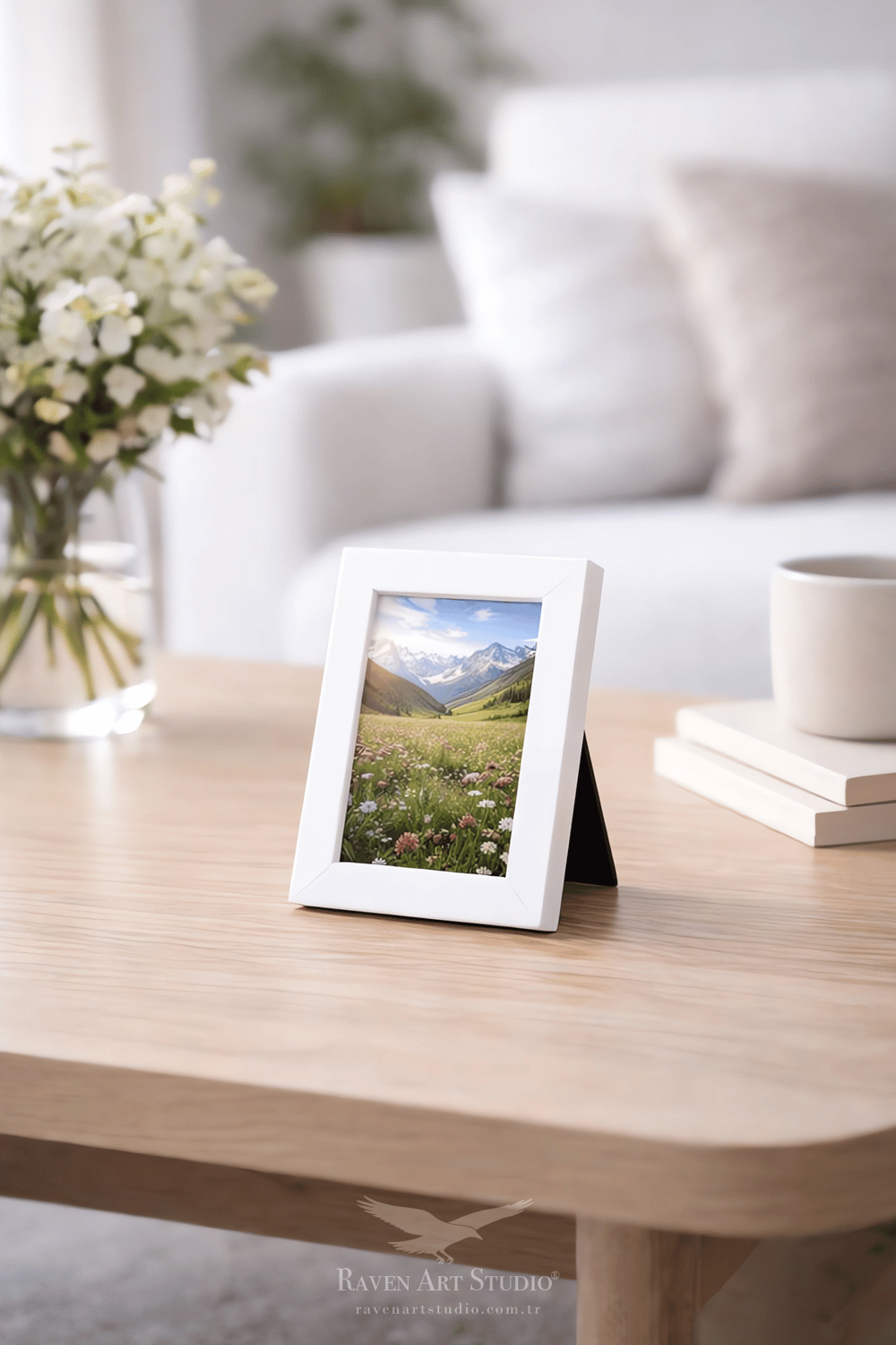 Potala 10x15cm Beyaz Resim Fotoğraf Belge Poster Evrak Çerçevesi Korumalı Kırılmaz Pleksi Cam