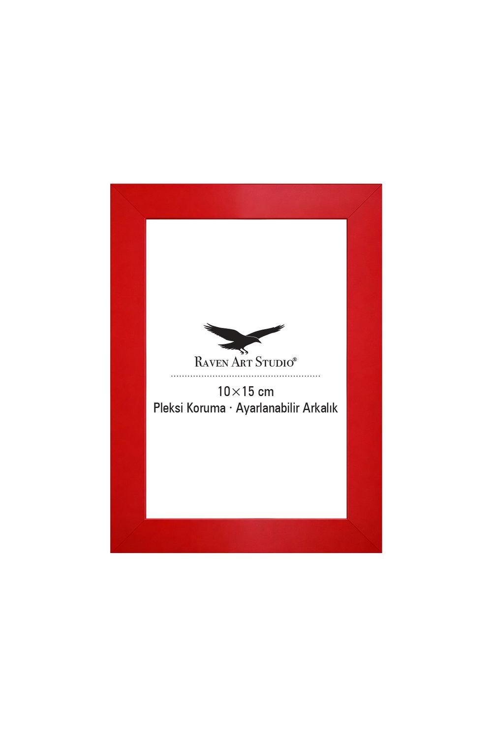 Potala 10x15cm Kırmızı Resim Fotoğraf Belge Poster Evrak Çerçevesi Korumalı Kırılmaz Pleksi Cam