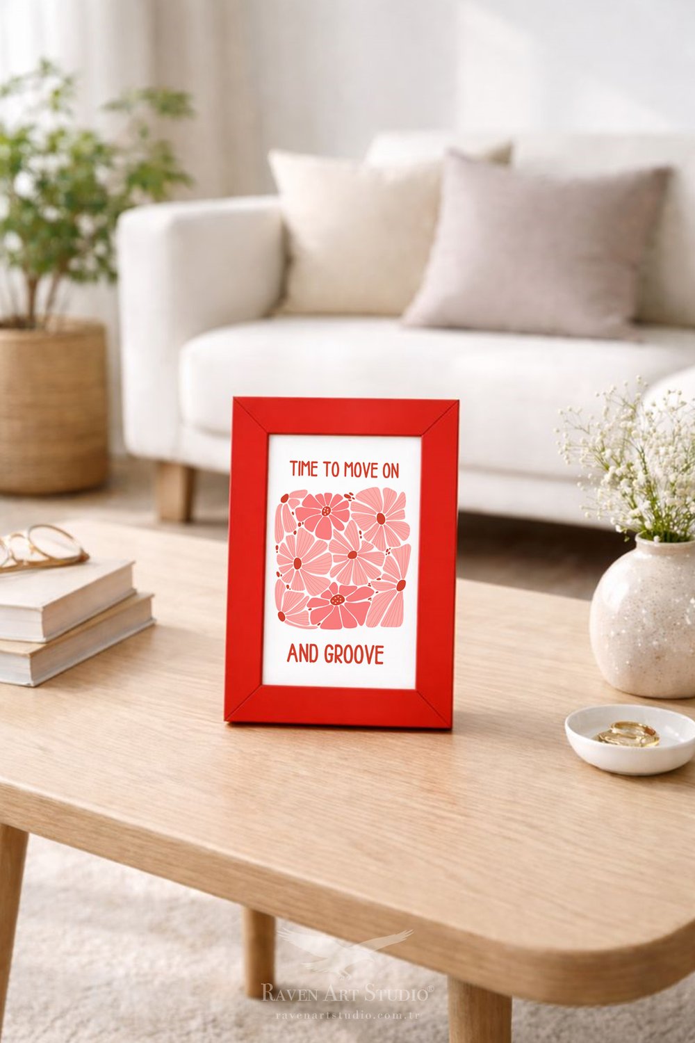 Potala 10x15cm Kırmızı Resim Fotoğraf Belge Poster Evrak Çerçevesi Korumalı Kırılmaz Pleksi Cam