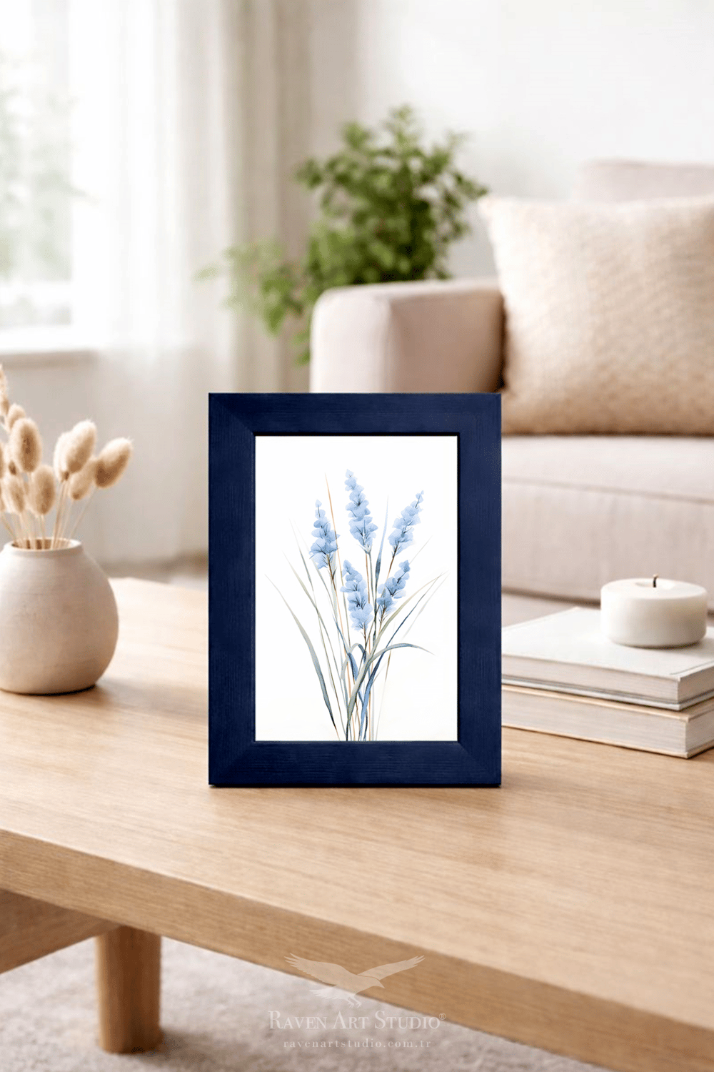 Potala 10x15cm Lacivert Resim Fotoğraf Belge Poster Evrak Çerçevesi Korumalı Kırılmaz Pleksi Cam