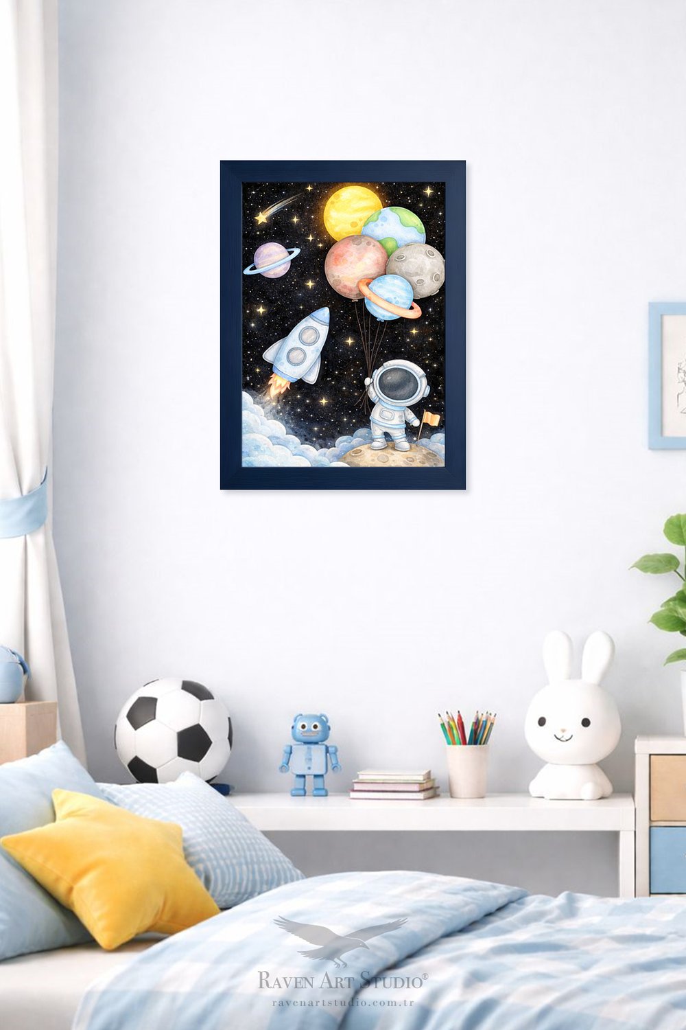 Potala A3-30x42cm Lacivert Resim Fotoğraf Belge Poster Evrak Çerçevesi Korumalı Kırılmaz Pleksi Cam