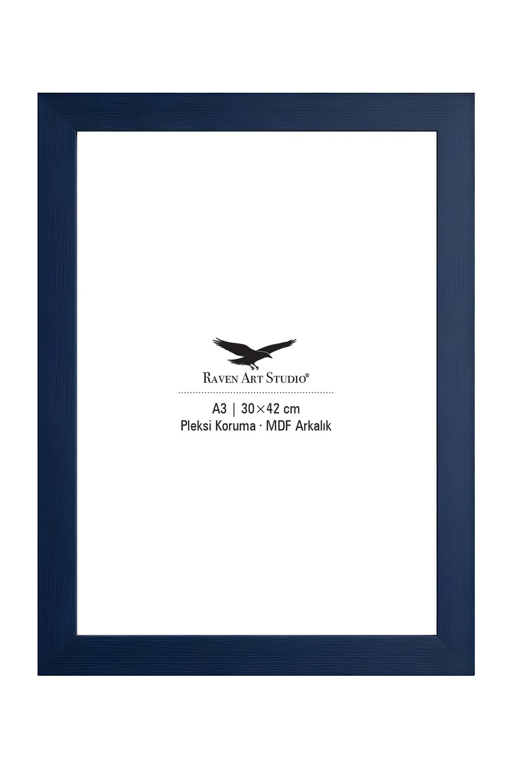 Potala A3-30x42cm Lacivert Resim Fotoğraf Belge Poster Evrak Çerçevesi Korumalı Kırılmaz Pleksi Cam