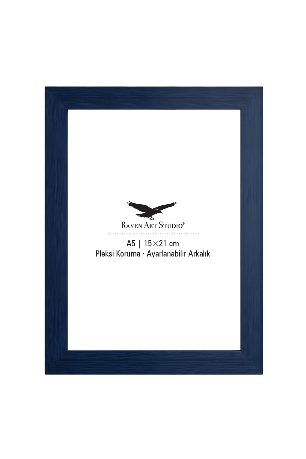 Potala A5-15x21cm Lacivert Resim Fotoğraf Belge Poster Evrak Çerçevesi Korumalı Kırılmaz Pleksi Cam