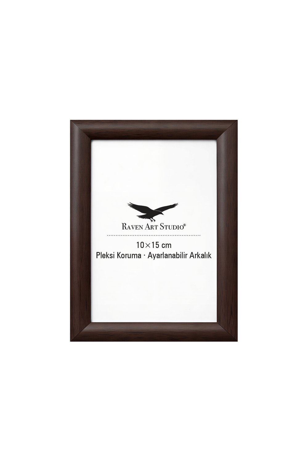 Pergamon 10x15cm Kahverengi Resim Fotoğraf Belge Poster Evrak Çerçevesi Korumalı Kırılmaz Pleksi Cam