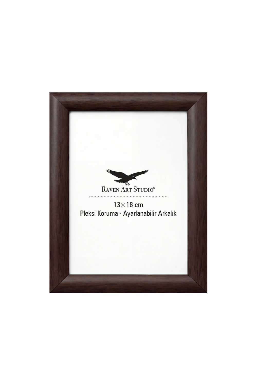 Pergamon 13x18cm Kahverengi Resim Fotoğraf Belge Poster Evrak Çerçevesi Korumalı Kırılmaz Pleksi Cam