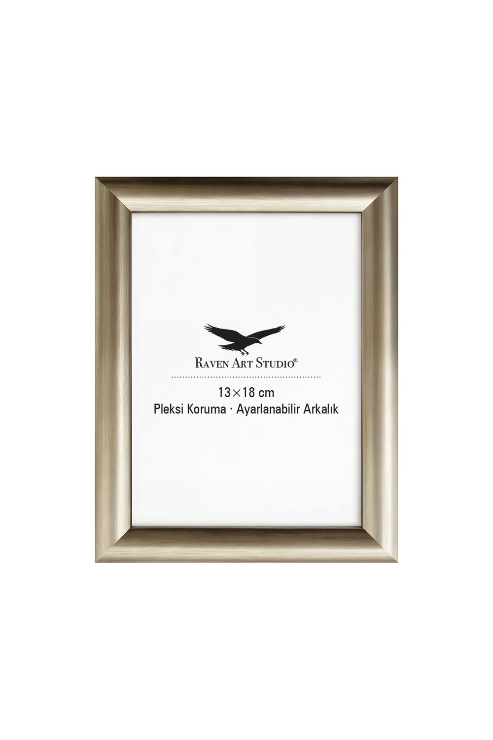 Pergamon 13x18cm Platin Resim Fotoğraf Belge Poster Evrak Çerçevesi Korumalı Kırılmaz Pleksi Cam