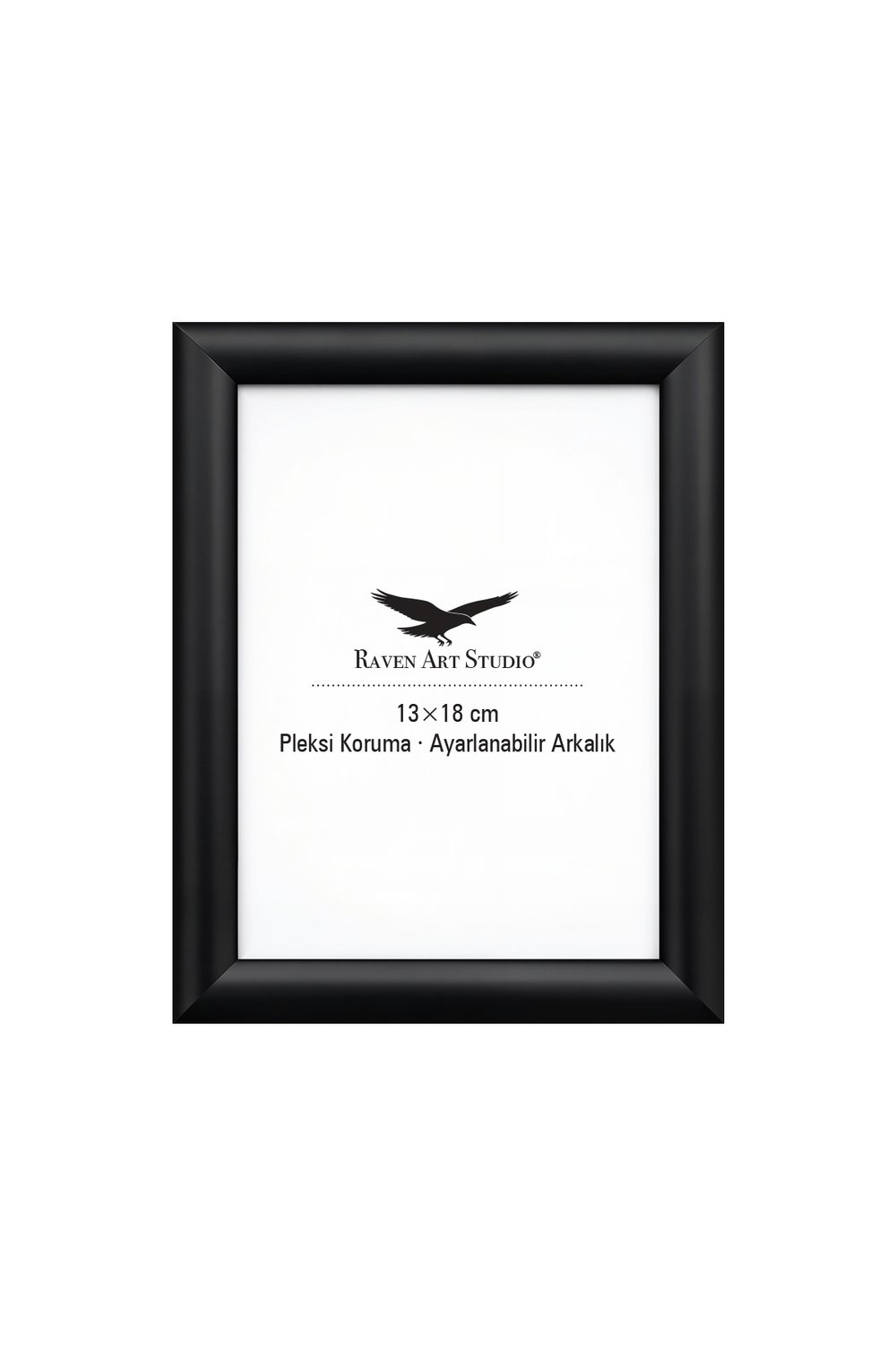 Pergamon 13x18cm Siyah Resim Fotoğraf Belge Poster Evrak Çerçevesi Korumalı Kırılmaz Pleksi Cam