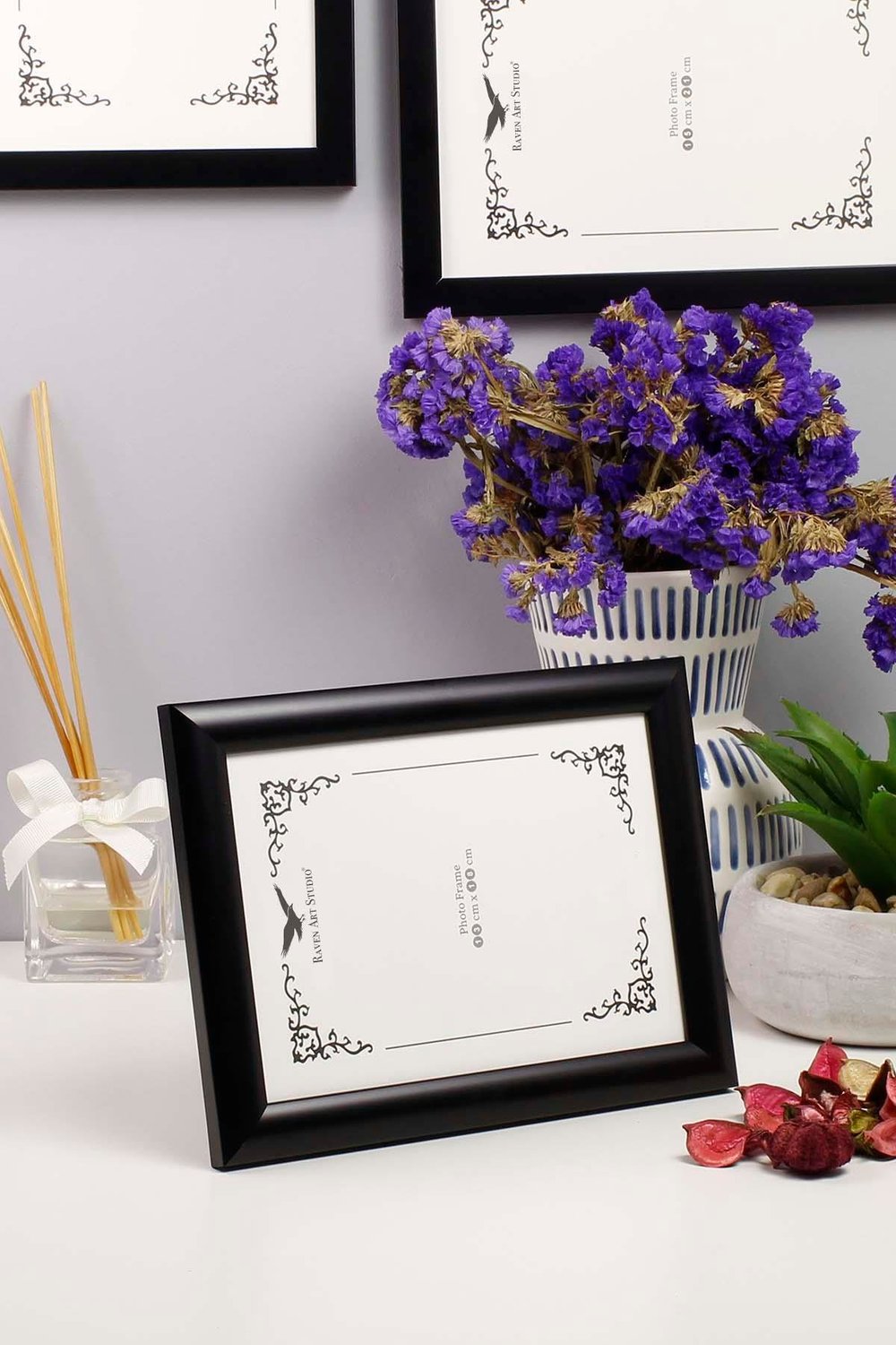 Pergamon 13x18cm Siyah Resim Fotoğraf Belge Poster Evrak Çerçevesi Korumalı Kırılmaz Pleksi Cam