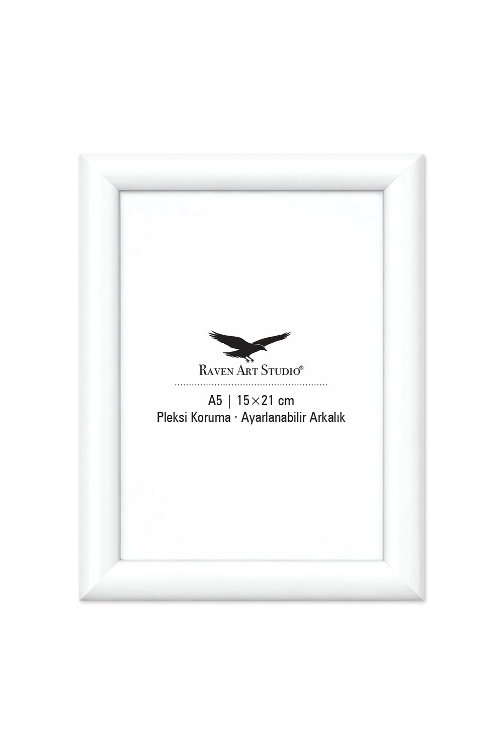 Pergamon 15x21cm Beyaz Resim Fotoğraf Belge Poster Evrak Çerçevesi Korumalı Kırılmaz Pleksi Cam