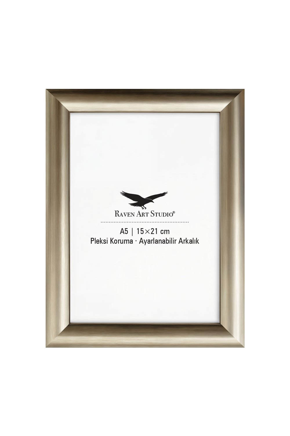 Pergamon 15x21cm Platin Resim Fotoğraf Belge Poster Evrak Çerçevesi Korumalı Kırılmaz Pleksi Cam