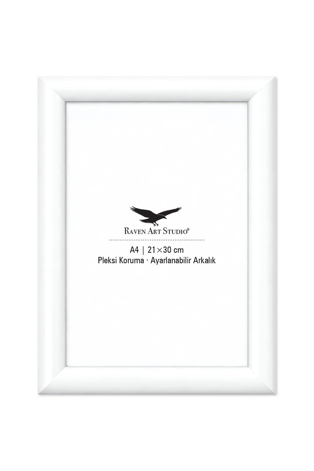 Pergamon A4-21x30cm Beyaz Resim Fotoğraf Belge Poster Evrak Çerçevesi Korumalı Kırılmaz Pleksi Cam