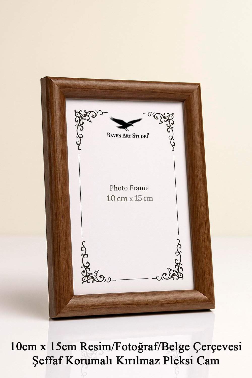 Pergamon Kahverengi 3lü Set 10x15cm + 13x18cm + 15x21cm Korumalı Kırılmaz Pleksi Cam