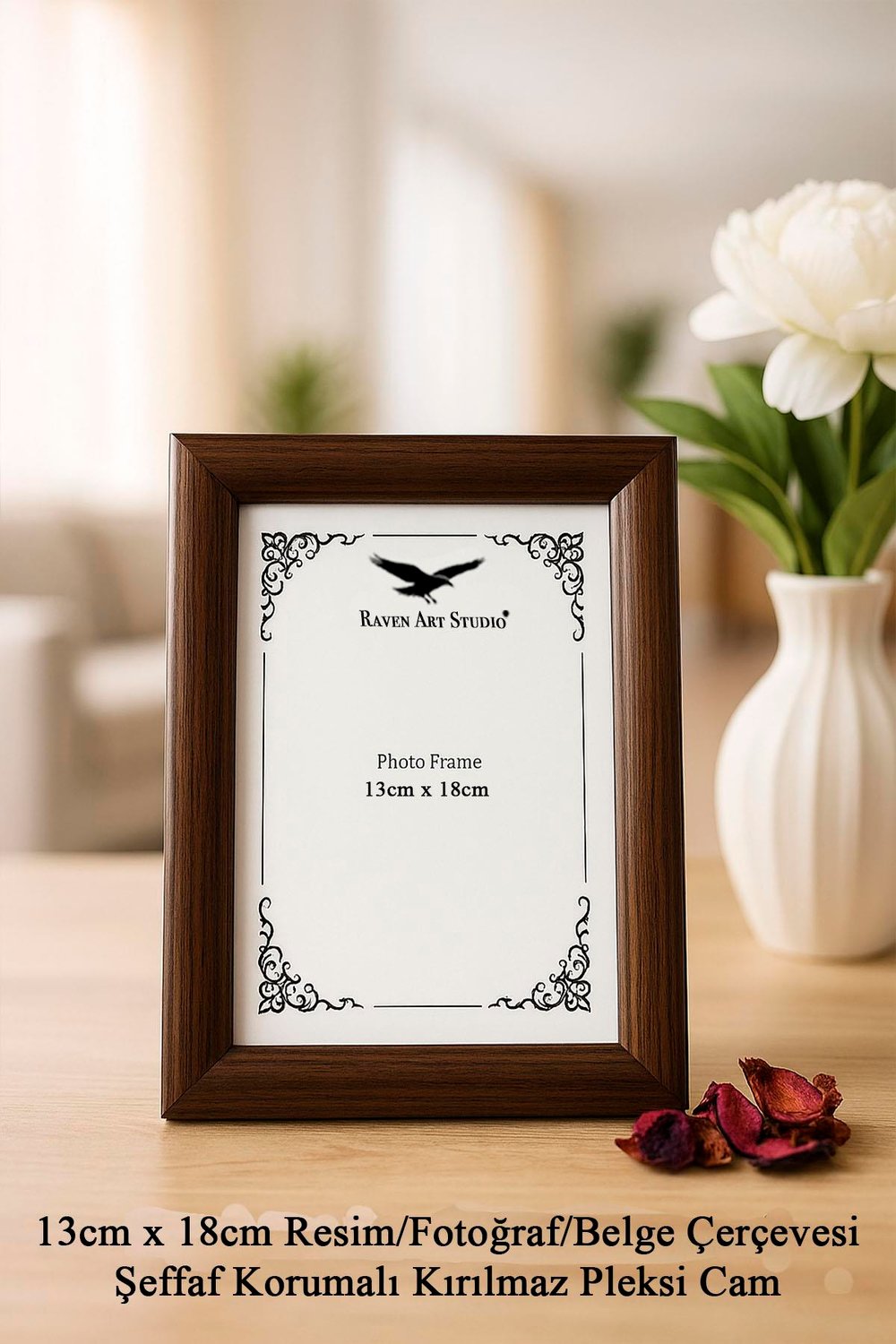 Pergamon Kahverengi 3lü Set 10x15cm + 13x18cm + 15x21cm Korumalı Kırılmaz Pleksi Cam