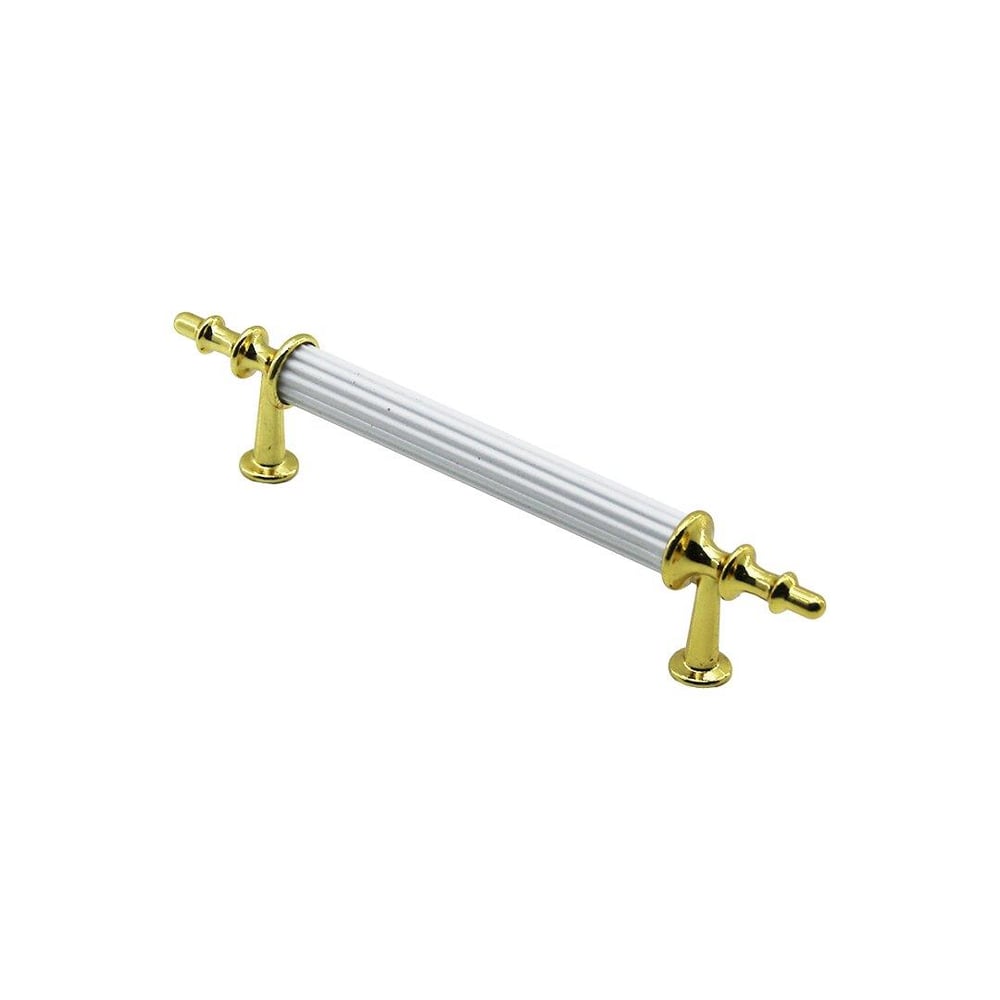 10 ADET BEYAZ - ALTIN BORU KULP 9.6CM (5293)