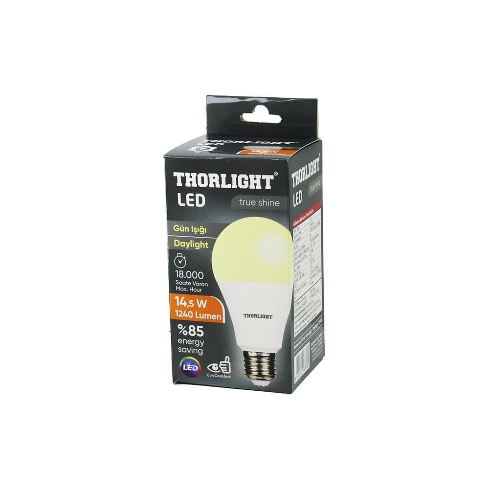 10 ADET THORLIGHT A-70 12B 14.5W E27 GÜNIŞIK LED AMPUL (5293)