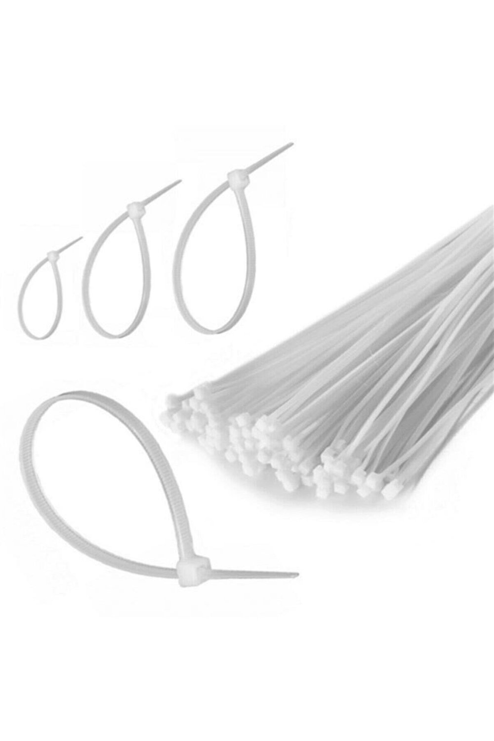 100 Adet Plastik Cırt Kelepçe Kablo Bağı Kablo Düzenleyici- 3.6 X 150 MM (5293)