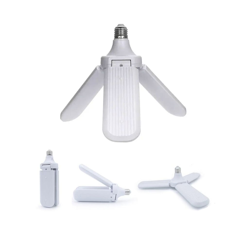 3 KOLLU PERVANE MODELİ BEYAZ LED LAMBA AMPUL 24W - E27 (5293)