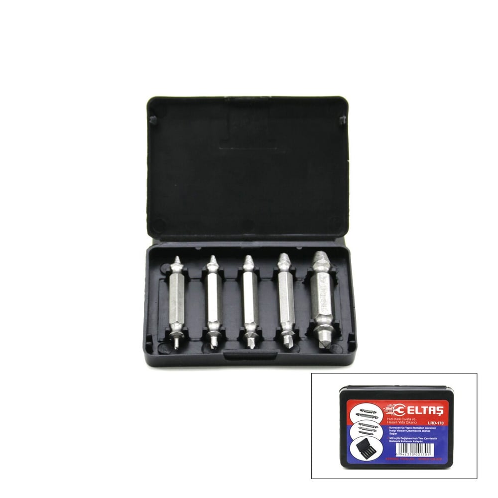 5PCS KLAVUZ UÇ SPEED OUT HASARLI VİDA ÇIKARICI (5293)