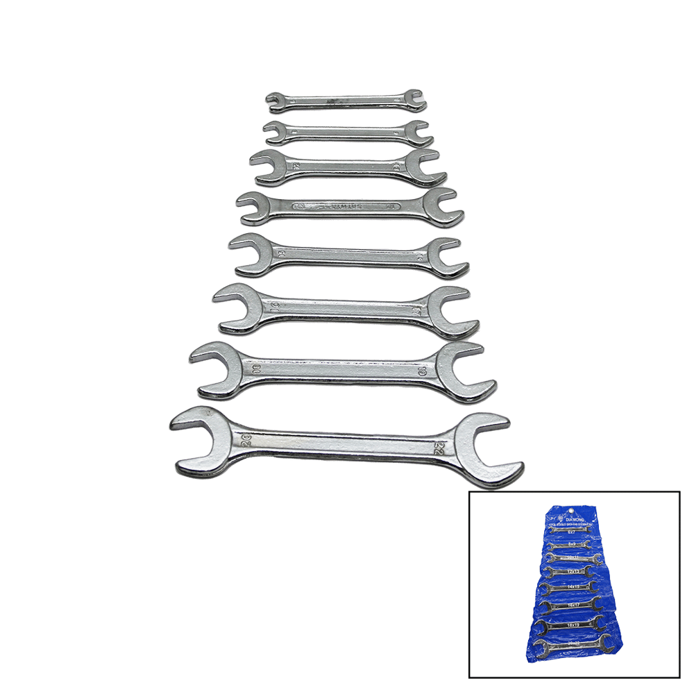 8 PARÇA  AĞZI AÇIK 6-22MM ANAHTAR TAKIMI (5293)