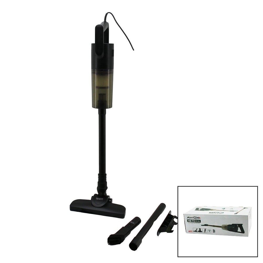 AWOX NETO VC-10 SİYAH METAL SAPLI DİK ELEKTRİKLİ SÜPÜRGE 500W 5MT KABLOSAP=75+35=110CMHEPA FİLTRE (5293)