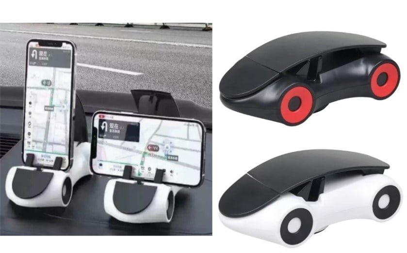 Araba Tasarımlı Araç İçi Telefon Tutucu 360 Dönebilen Ayarlı (5293)