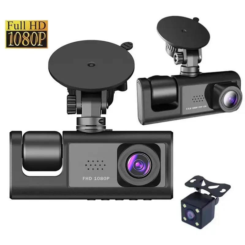 Araç Araba Kamerasi Black Box Traffic Recorder  3 Kameralı (5293)