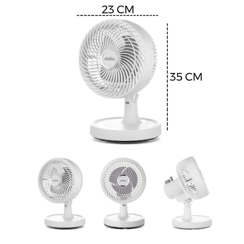 BEYAZ 12 INC EV - OFİS KOMPAKT - SESSİZ - İKİ KADEME MASAÜSTÜ VANTİLATÖR SF-7703 (5293)